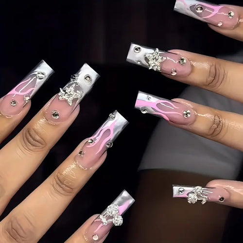 Artistic Acrylic Nail Design Bowlift