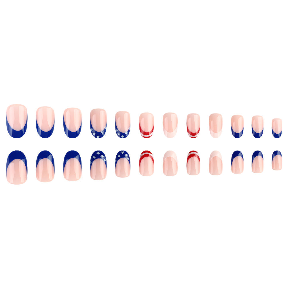 Patriotic Themed Gel Nail Art Bowlift 1787543075