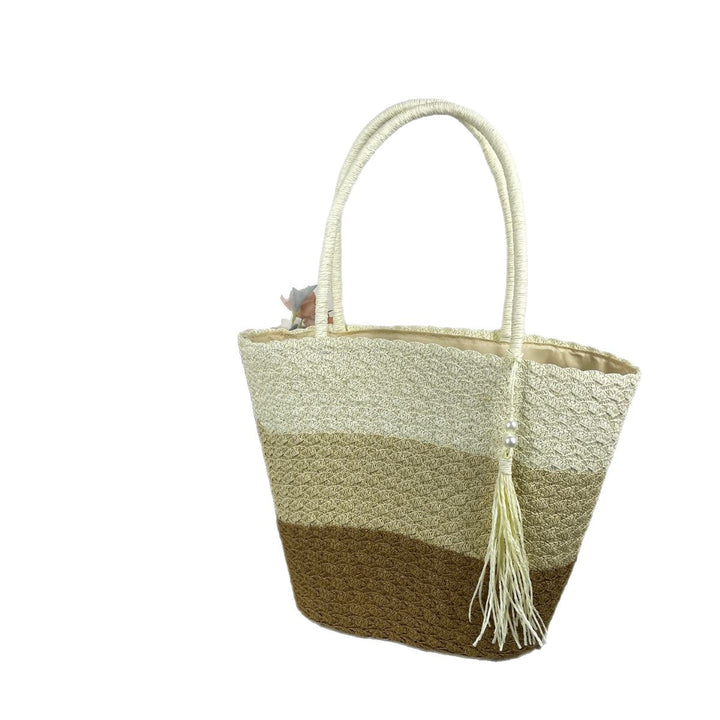 Trendy Woven Beach Bag Bowlift