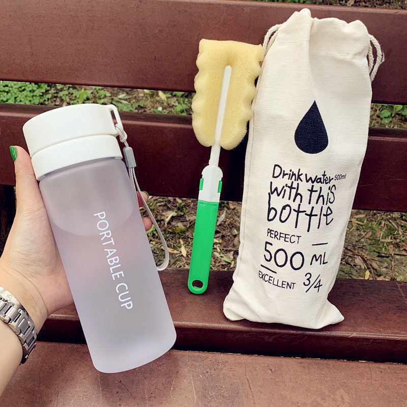 Women's portable water bottle with practical cleaning system Bowlift