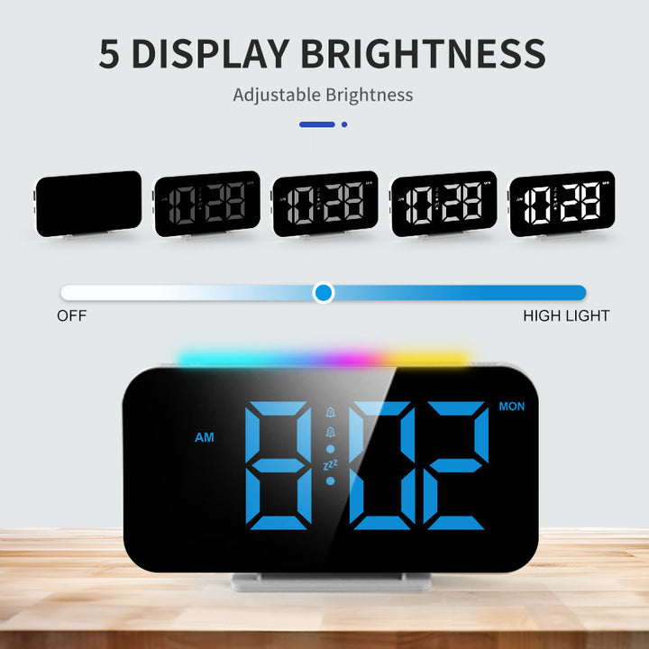 Digital LED Alarm Clock with Large Display and Snooze Function Bowlift