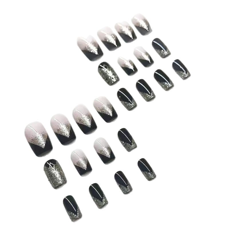 Luxury Glitter-Accent Nail Enhancements Bowlift