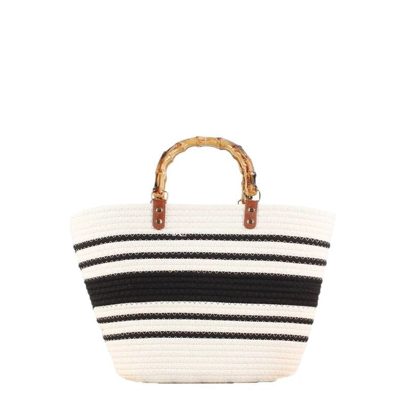 Fashionable Basket Handbag Made of Natural Materials Bowlift