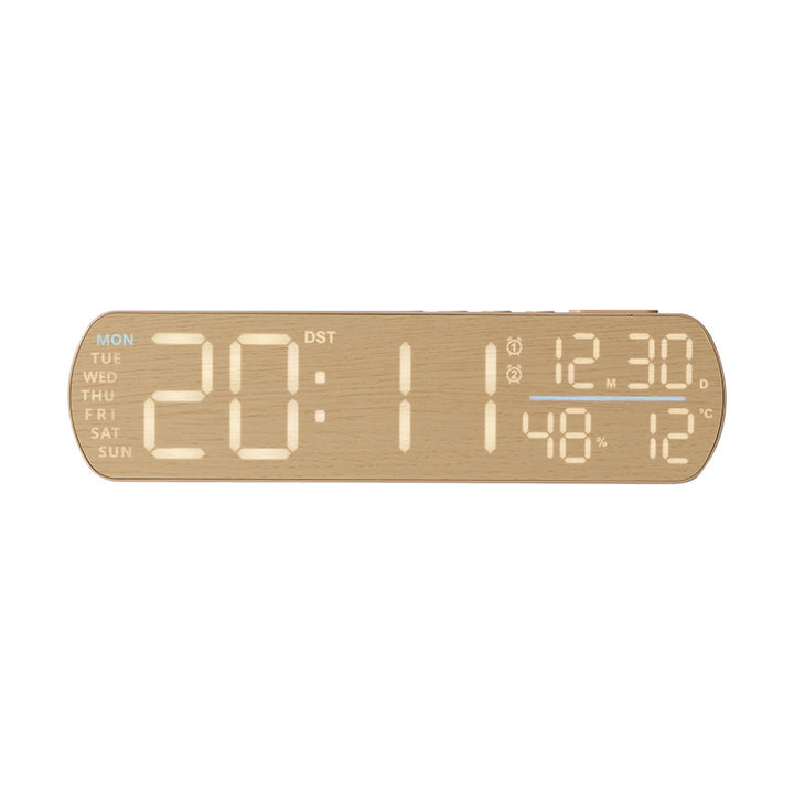 Digital alarm clock with temperature sensor and week display Bowlift