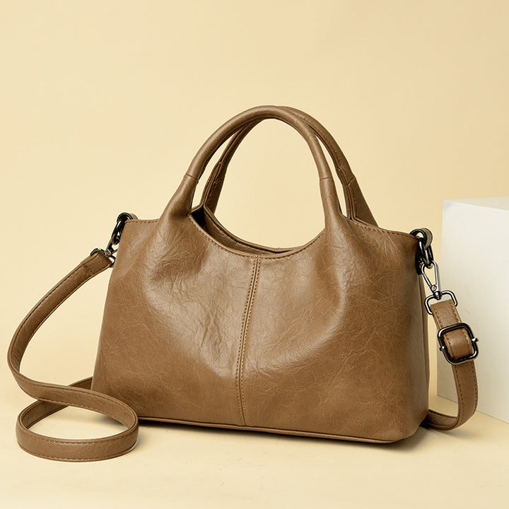 Classic Faux Leather Handbag Bowlift