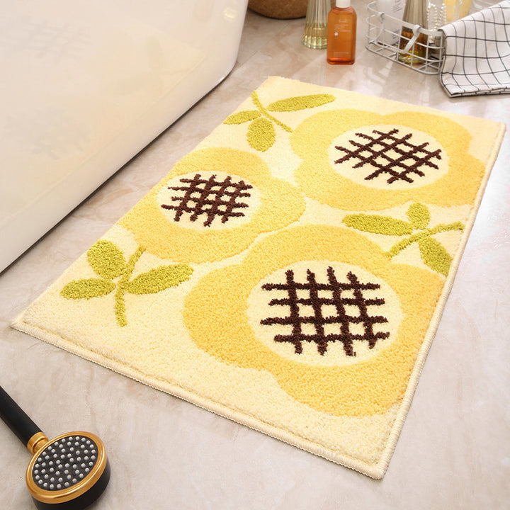 Plush Cat Theme Bath Mat
