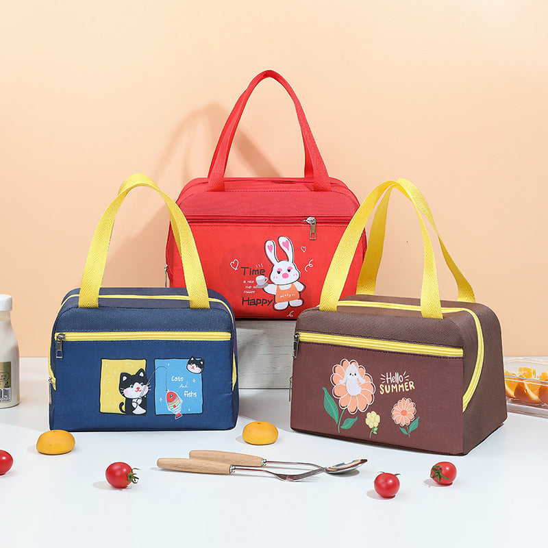 Cute Cartoon Insulated Lunch Pouch