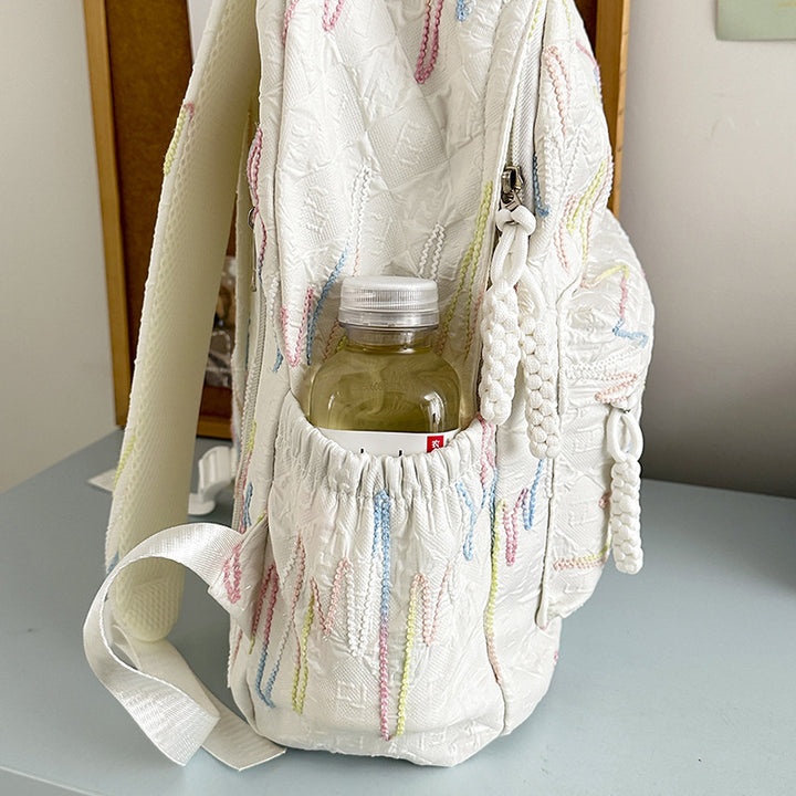 Backpack with Colorful Geometric Design Bowlift