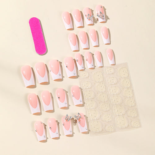 Elegant Stiletto Acrylic Nail Art Extensions Bowlift