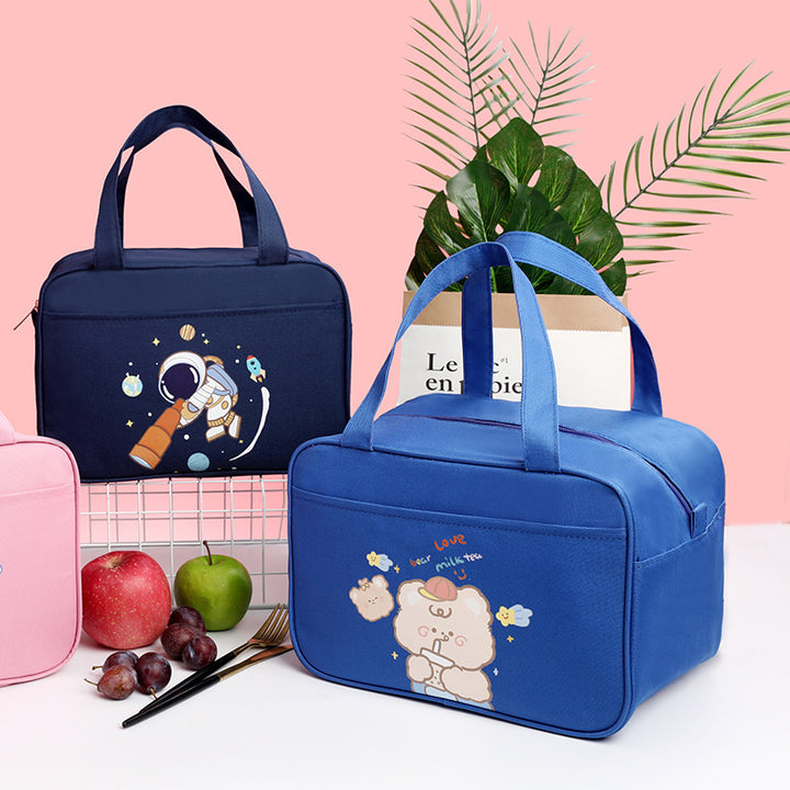 Cute Bear-Themed Insulated Lunch Carrier Bowlift