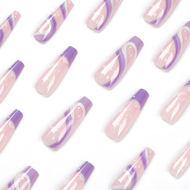 Artful Nail Extensions with Trendy Ombre Design Bowlift
