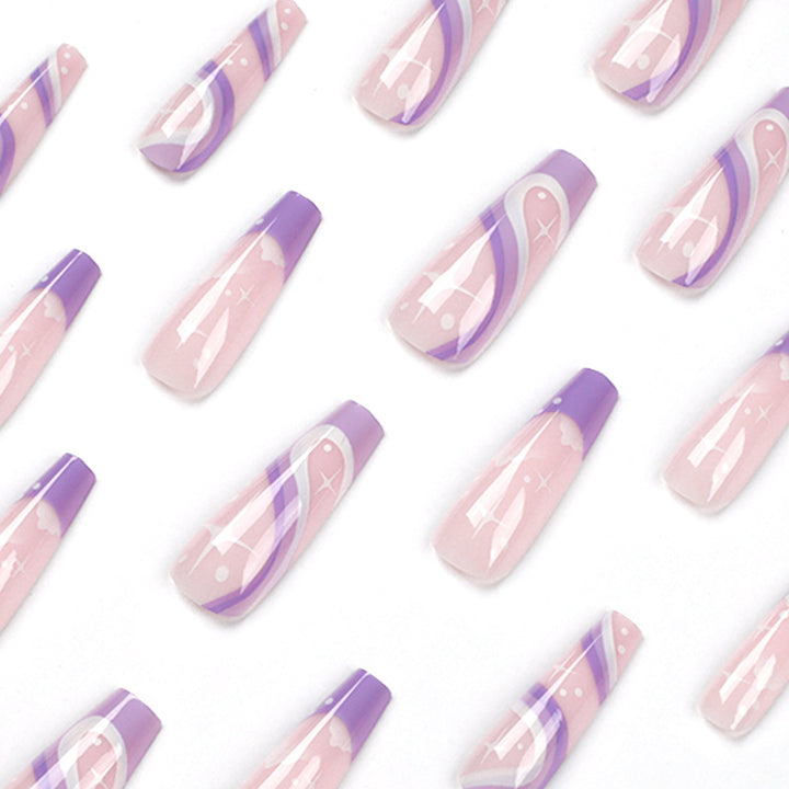 Artful Nail Extensions with Trendy Ombre Design Bowlift