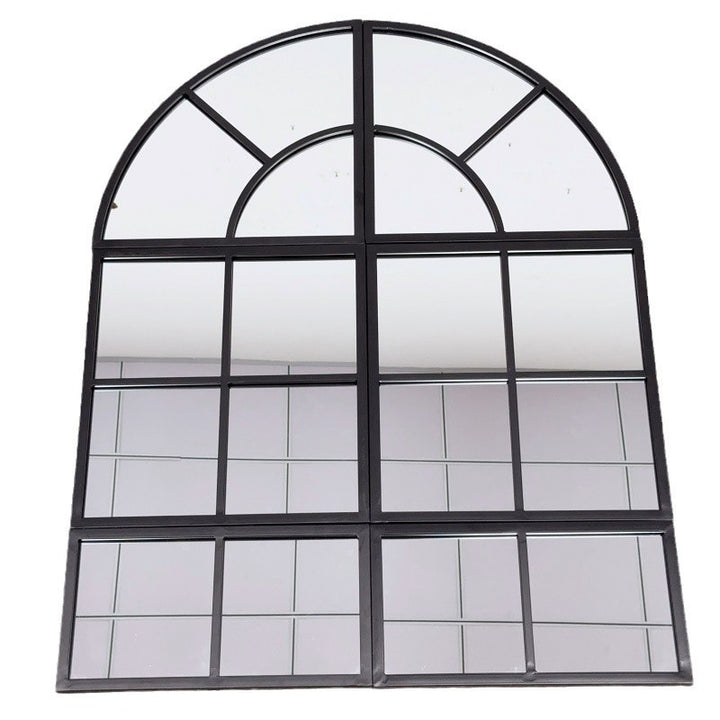 Arched Window Pane Wall Mirror Bowlift