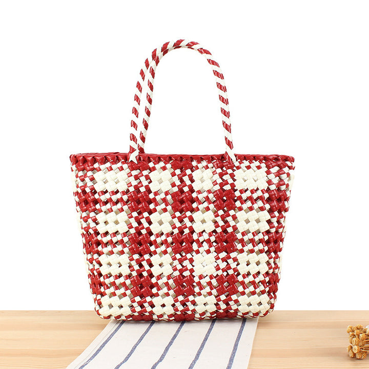 Large Tote Bag Made of Woven Material Bowlift