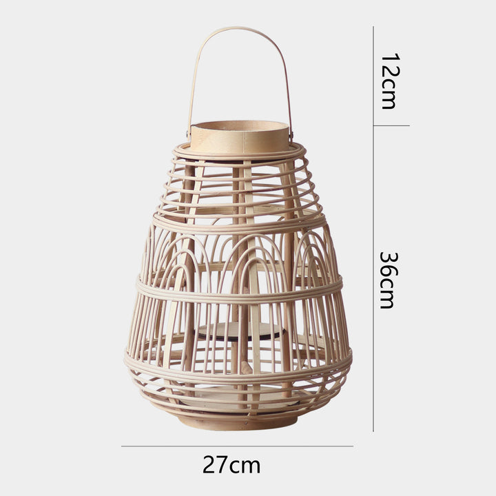 Handcrafted Rattan Lantern Bowlift