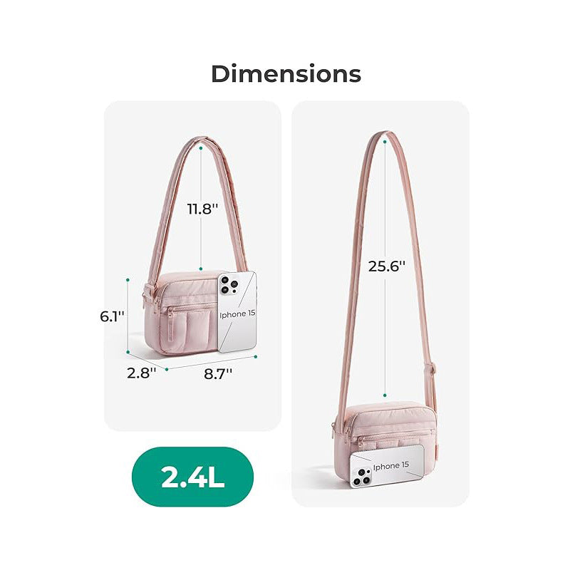 Fashionable shoulder bag with practical compartment division Bowlift
