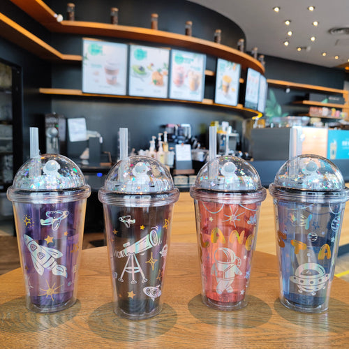 Ladies personalized drinking cups with child-friendly astronaut design Bowlift