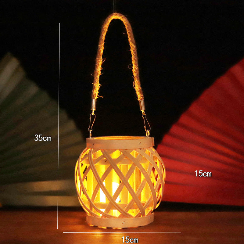 Handmade Lantern Made Of Natural Materials Bowlift