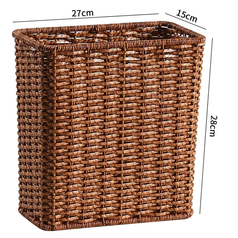 Unisex Rectangular Storage Basket made of handwoven material Bowlift
