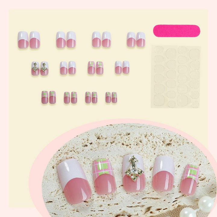 Artificial nails with elegant decorations Bowlift