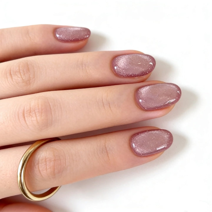 Sparkling Glitter Press-On Nails Bowlift
