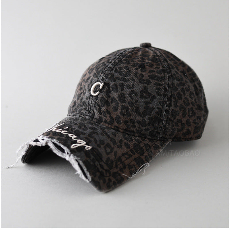 Women's Distressed Cotton Baseball Cap Bowlift 1784083462