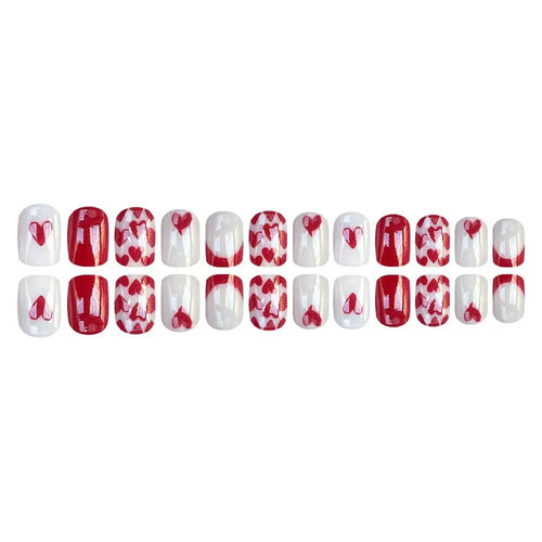 Nail art set with romantic heart designs and elegant shine Bowlift
