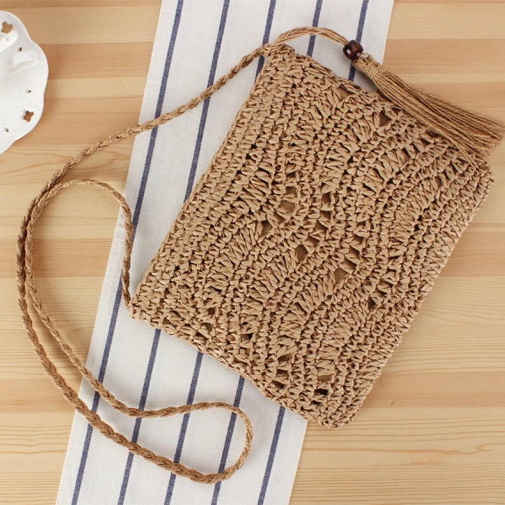 Handmade shoulder bag with elegant pattern mix Bowlift