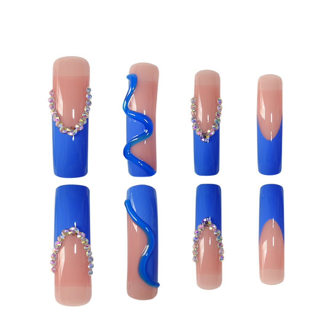 Artistic Press-On Nails Set Bowlift