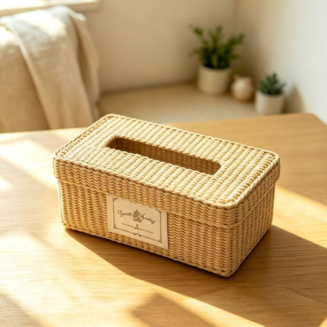 Natural Fiber Decorative Storage Box Bowlift