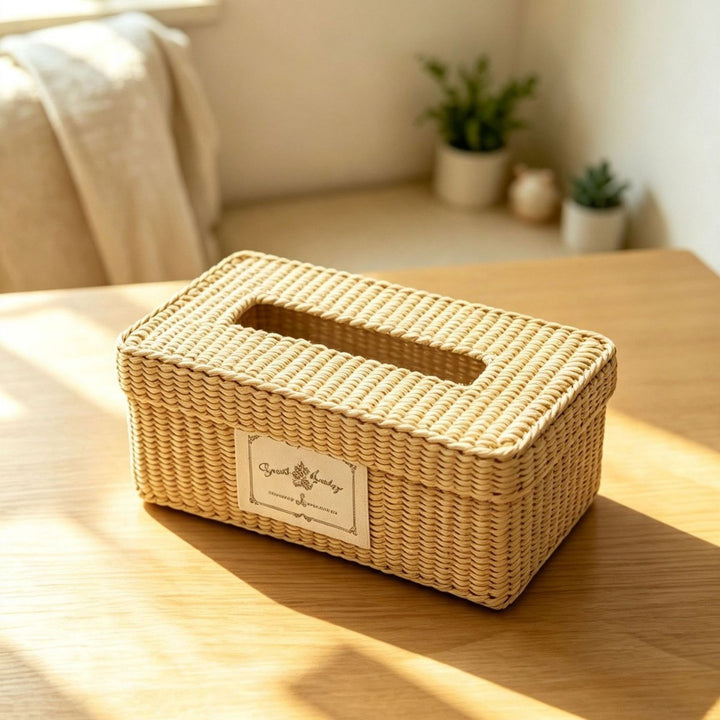 Natural Fiber Decorative Storage Box Bowlift