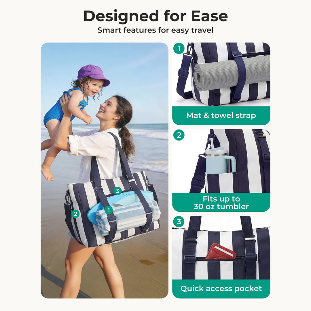 Multifunctional tote bag with practical interior Bowlift