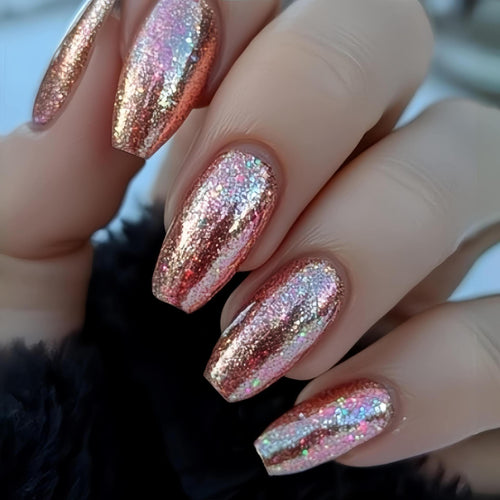 Glittery Acrylic Press-On Nail Kit Bowlift