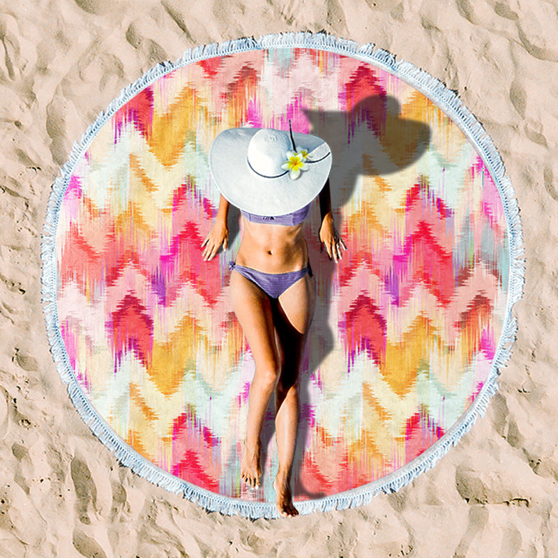 Rundstrand towel with unique sunset design Bowlift