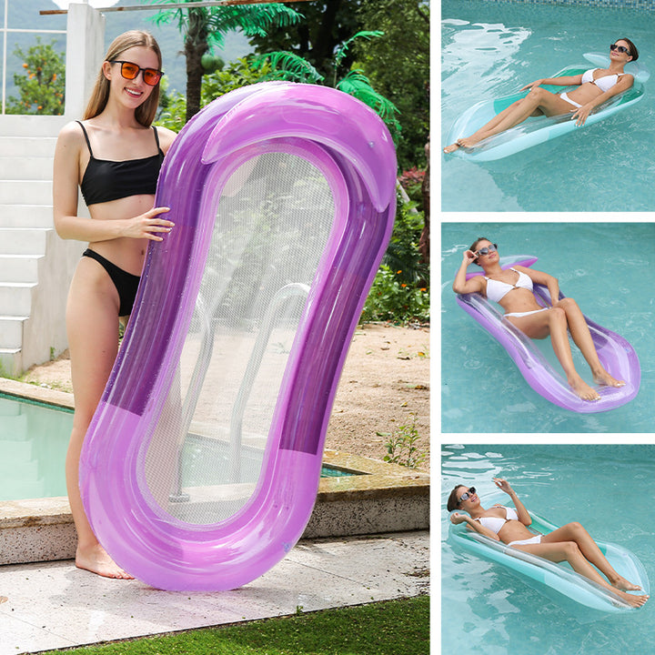 Women Inflatable Lounge Chair with Breathable Mesh Surface Bowlift