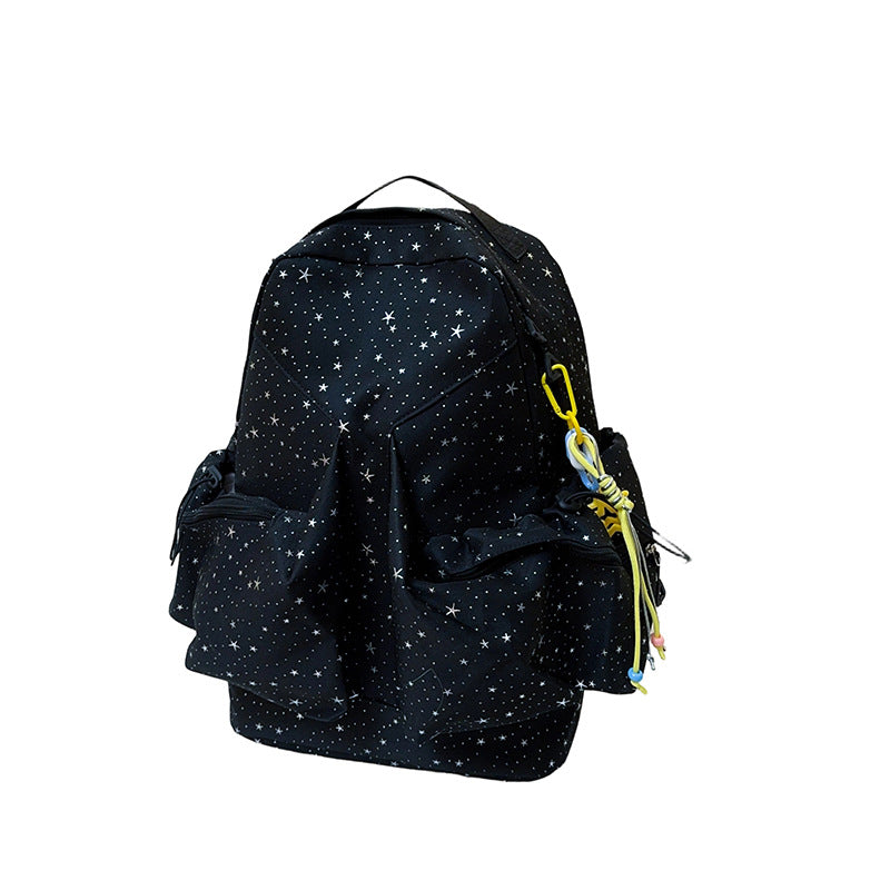 Starry Patterned Casual Backpack Bowlift