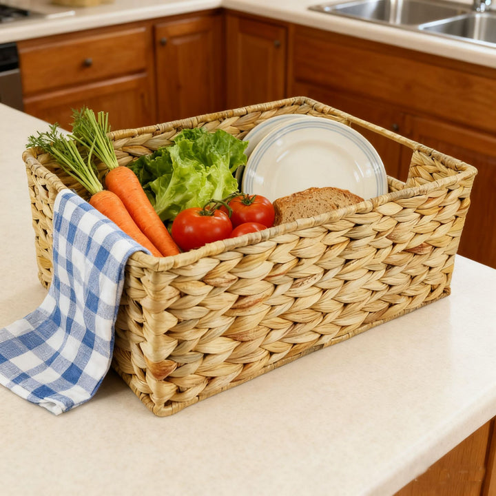 Handwoven Decorative Storage Basket Bowlift