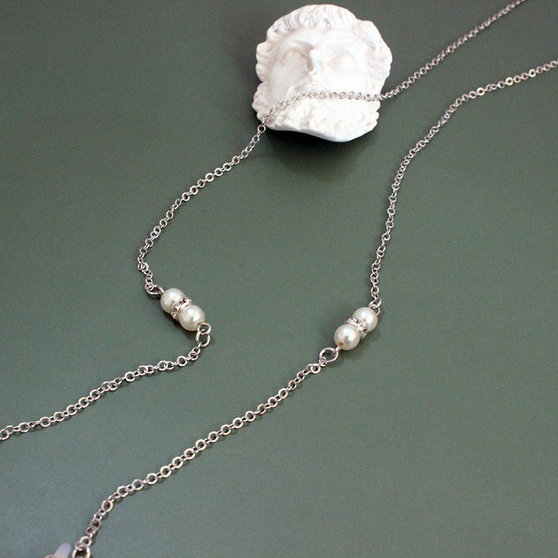 Elegant pearl necklace with adjustable design Bowlift