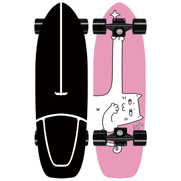 Artistic Lion Design Skateboard Bowlift