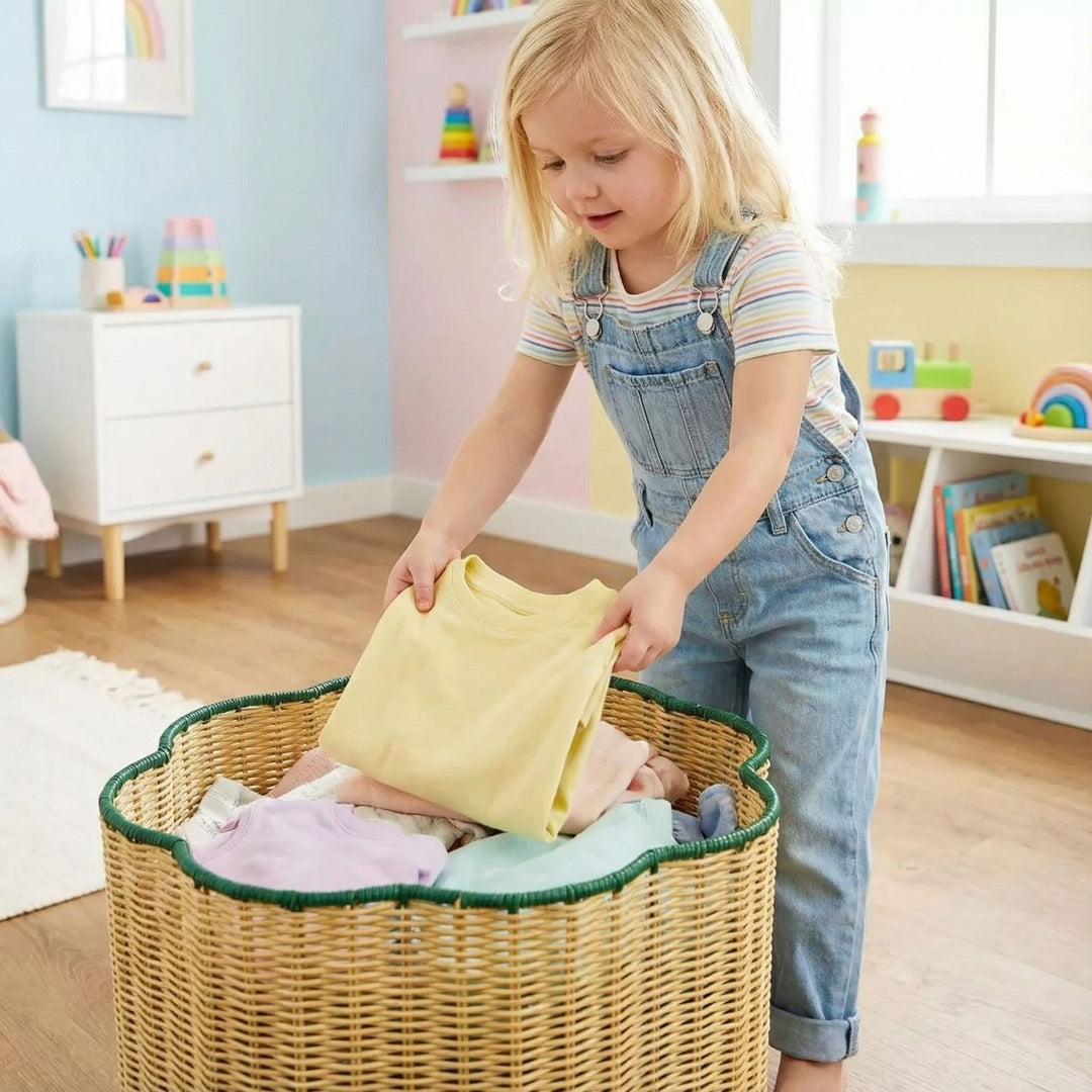 Stylish storage basket with wavy edge Bowlift