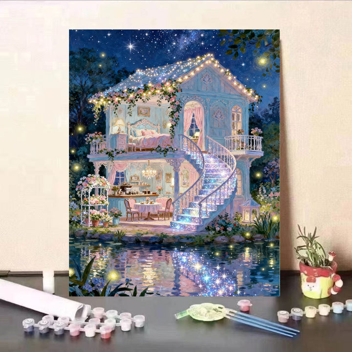 Fairy Tale Dream House Canvas Art Kit Bowlift