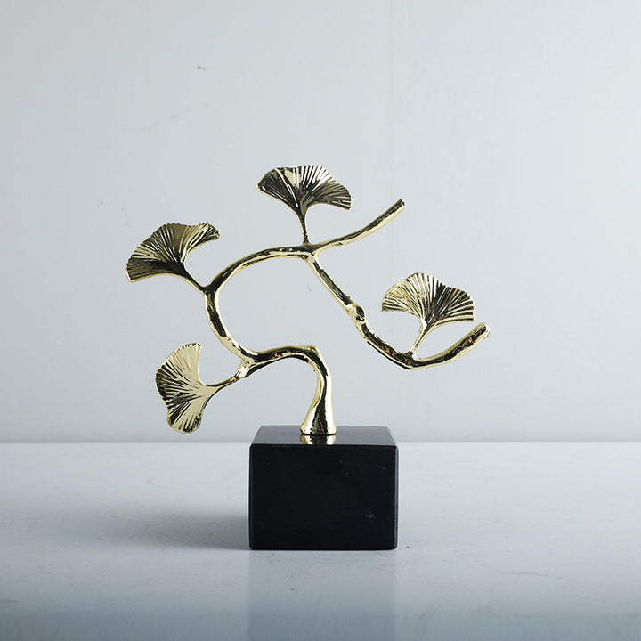 Ginkgo Leaf Decorative Sculpture