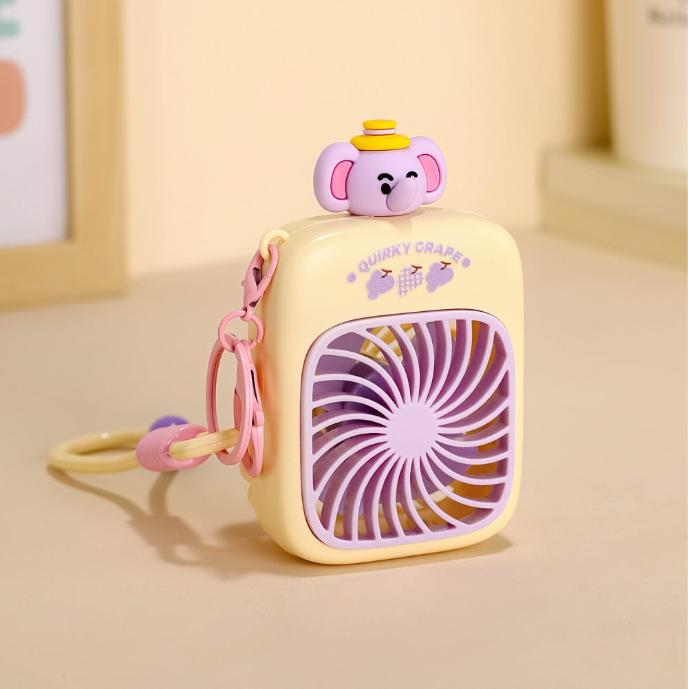 Ladies creative portable mini fan with cat motif Bowlift