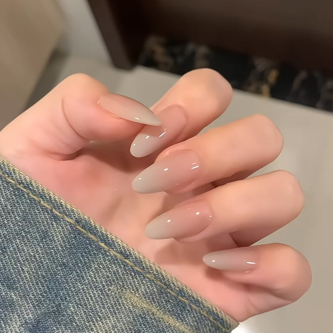 Glamorous Press-On Nail Set with Decorative Gemstone Accents Bowlift