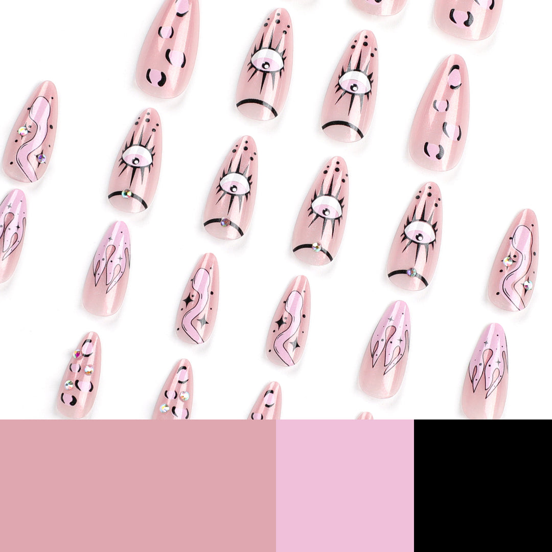 Artful nail art with extravagant designs and sparkling accents Bowlift