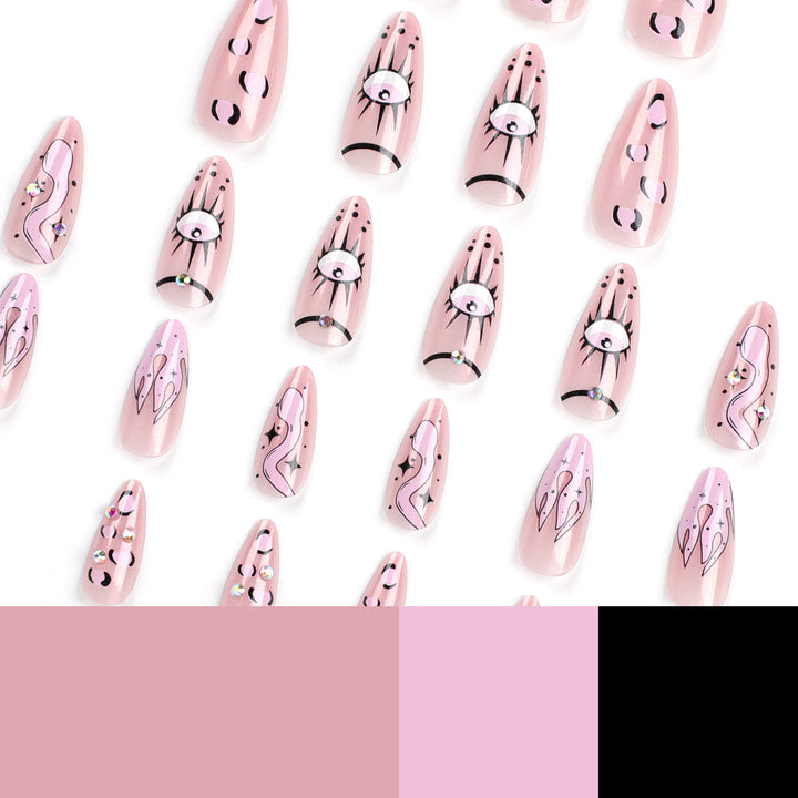 Artful nail art with extravagant designs and sparkling accents Bowlift