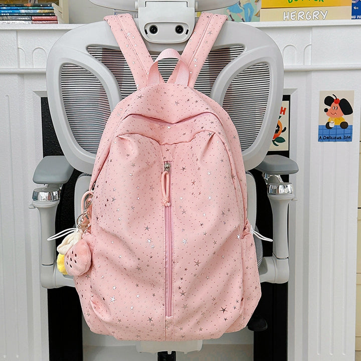 Star-Patterned Lightweight Backpack Bowlift