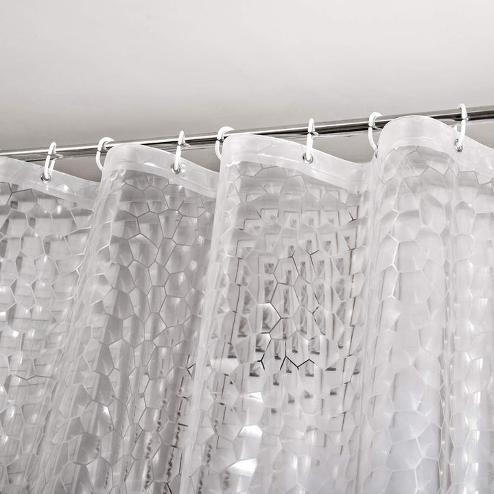 Waterproof Textured Shower Curtain Bowlift