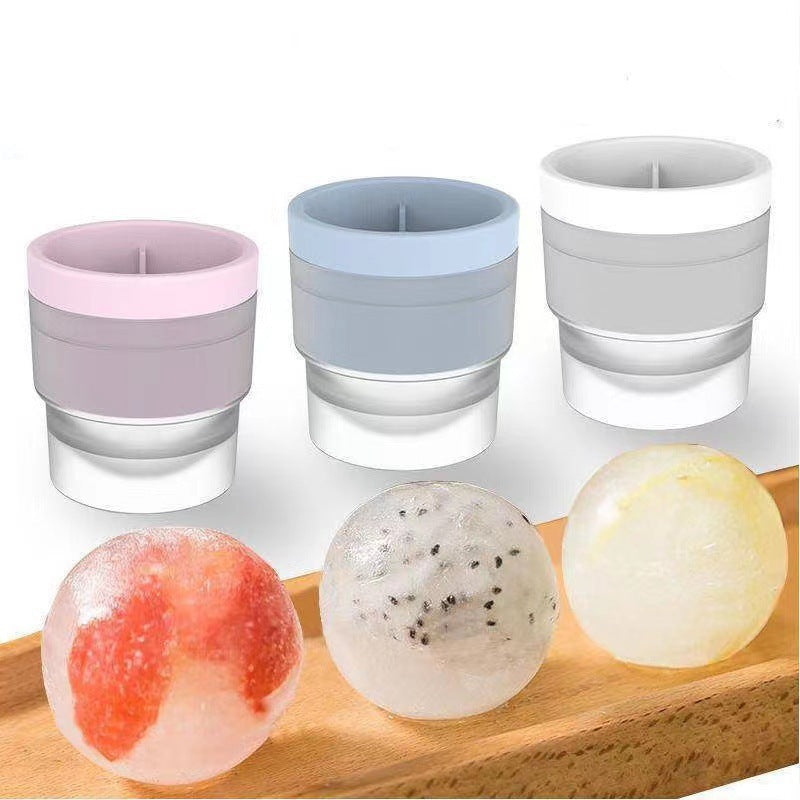 Silicone Stackable Circular Ice Hockey Ball Maker Mold | Bowlift