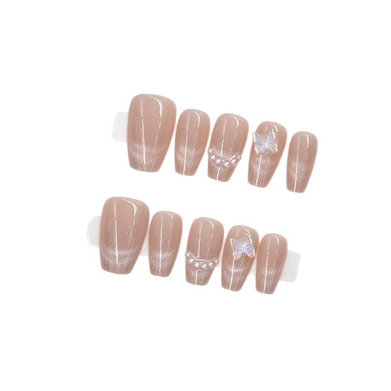 Artistic Press-On Nail Art Set Bowlift